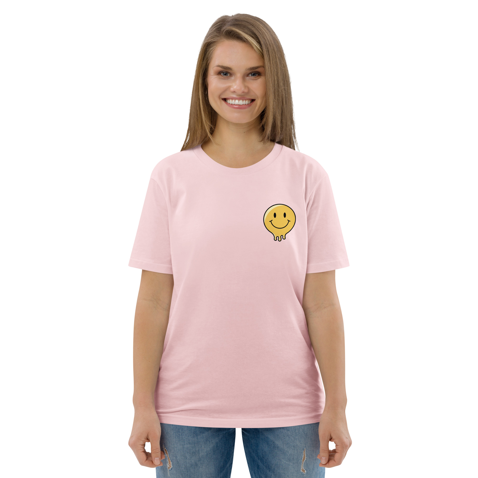 Smile God Loves You Unisex Organic Cotton T-shirt - Image 63