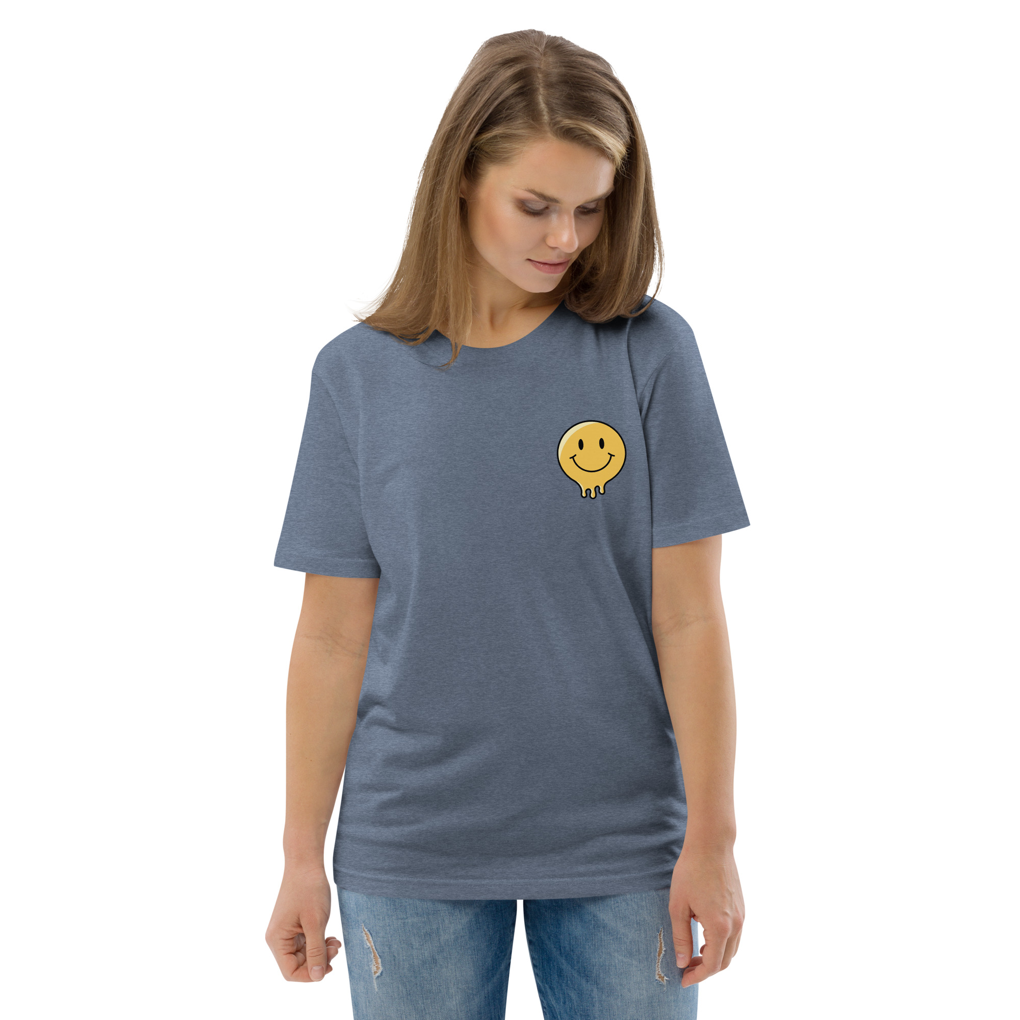 Smile God Loves You Unisex Organic Cotton T-shirt - Image 32