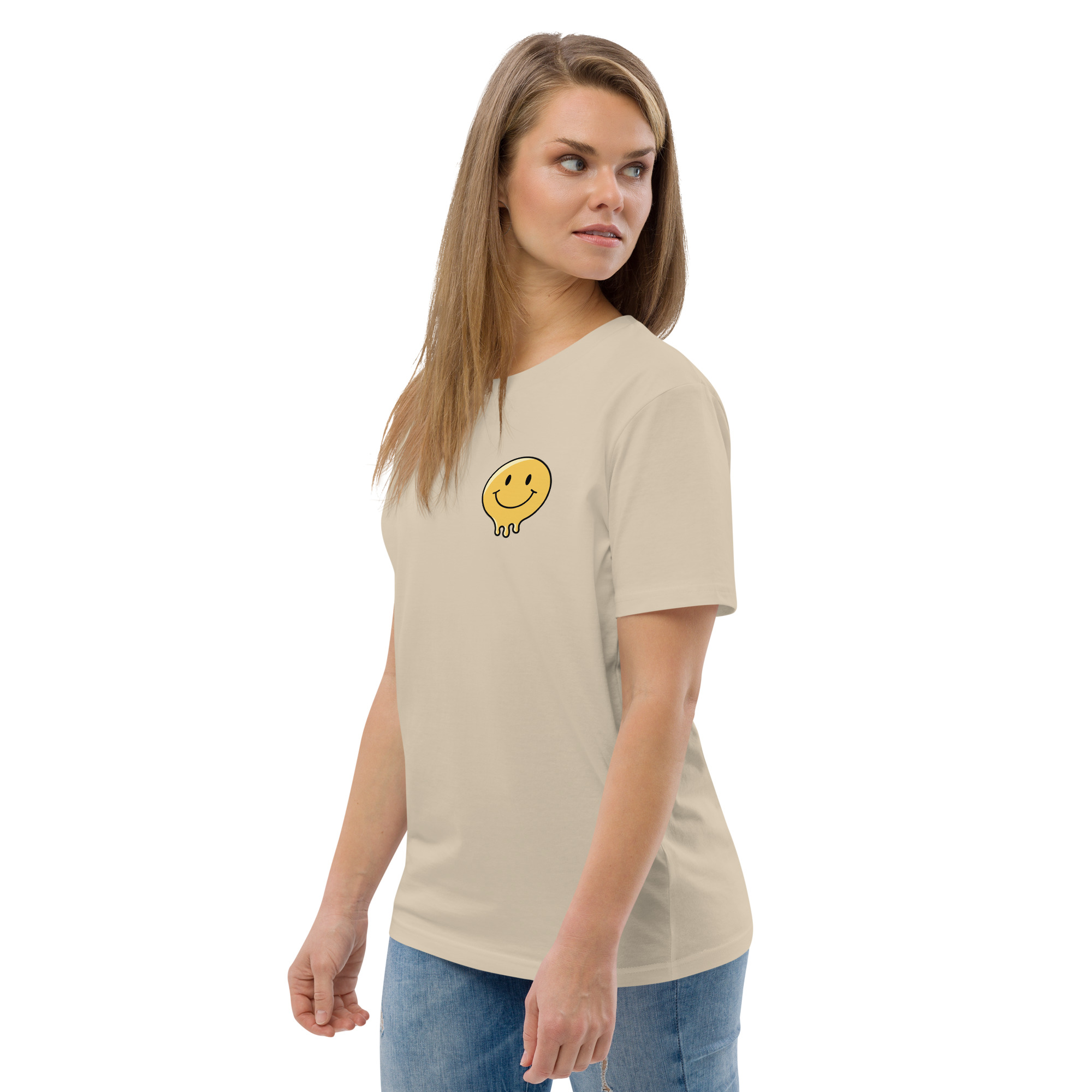 Smile God Loves You Unisex Organic Cotton T-shirt - Image 51