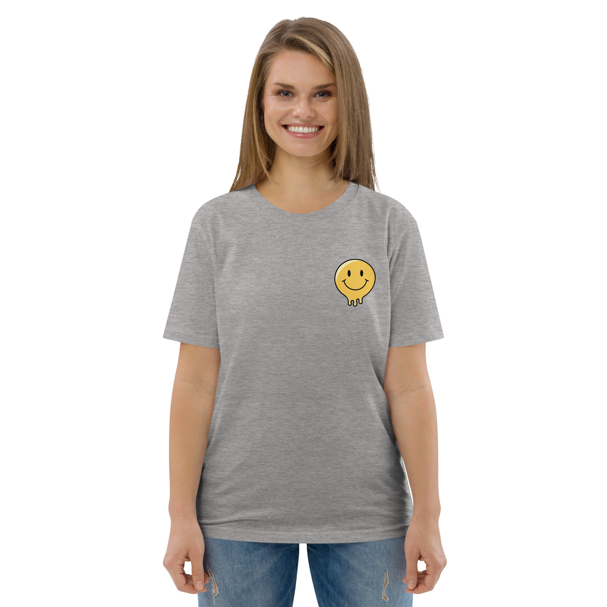 Smile God Loves You Unisex Organic Cotton T-shirt - Image 39