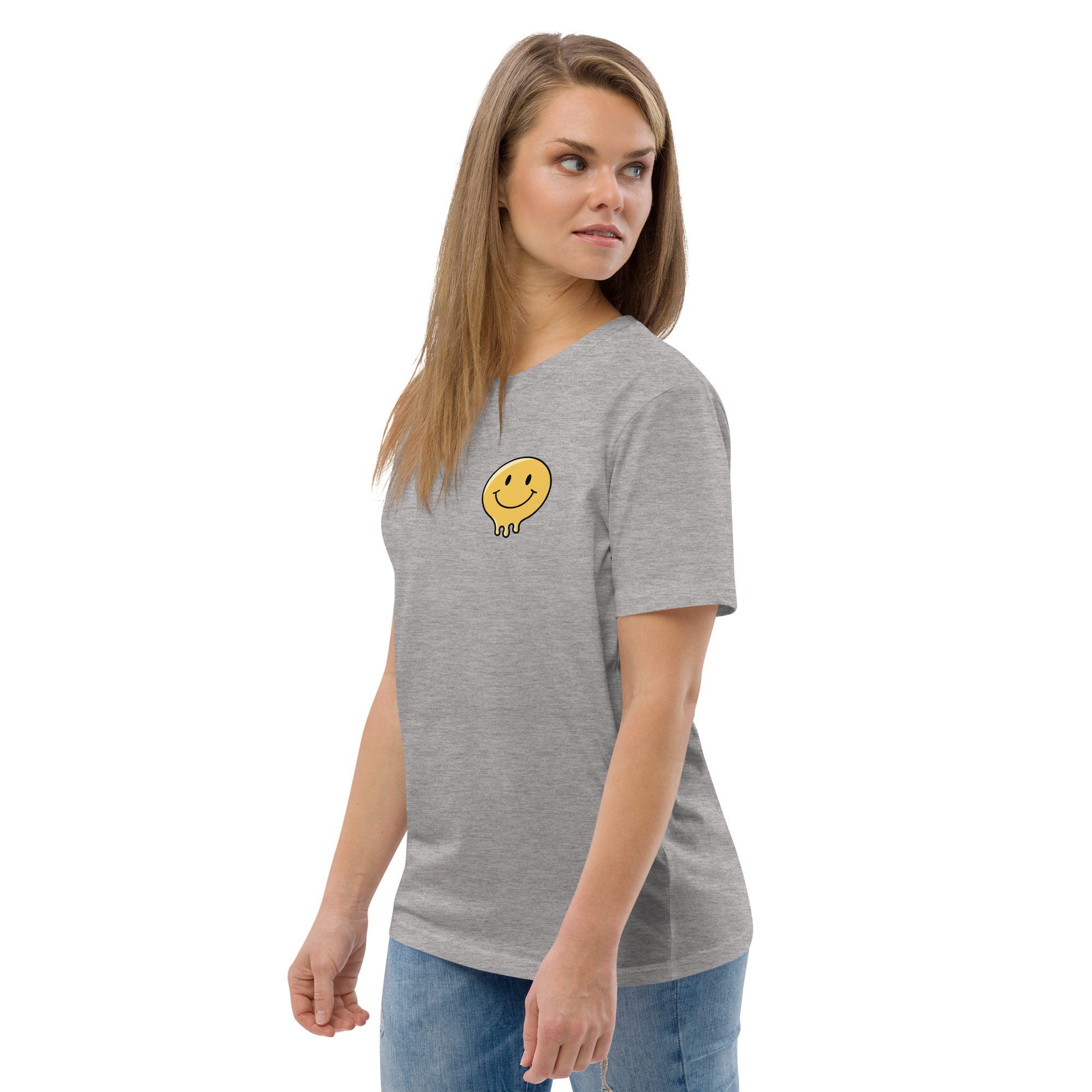 Smile God Loves You Unisex Organic Cotton T-shirt - Image 43