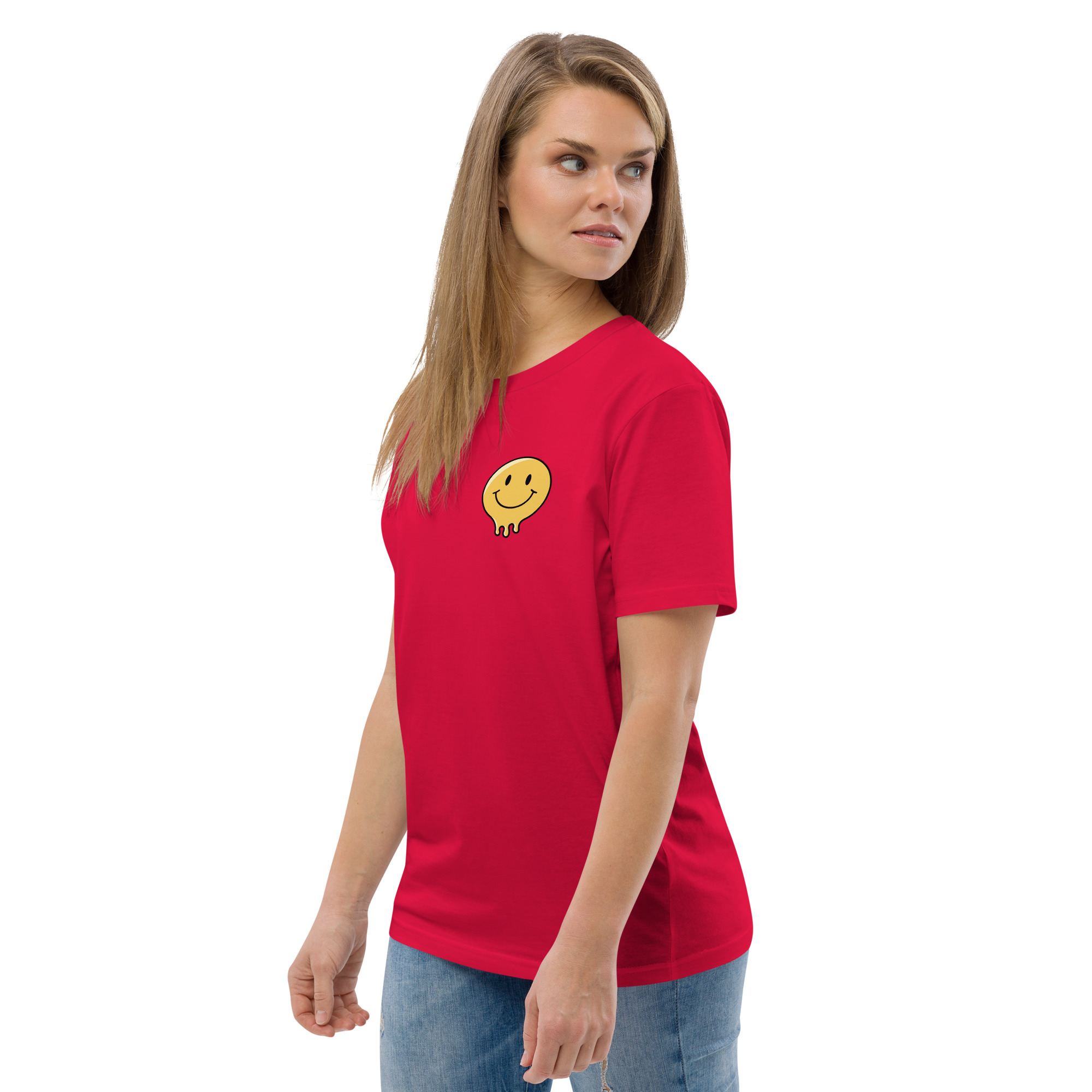 Smile God Loves You Unisex Organic Cotton T-shirt - Image 11