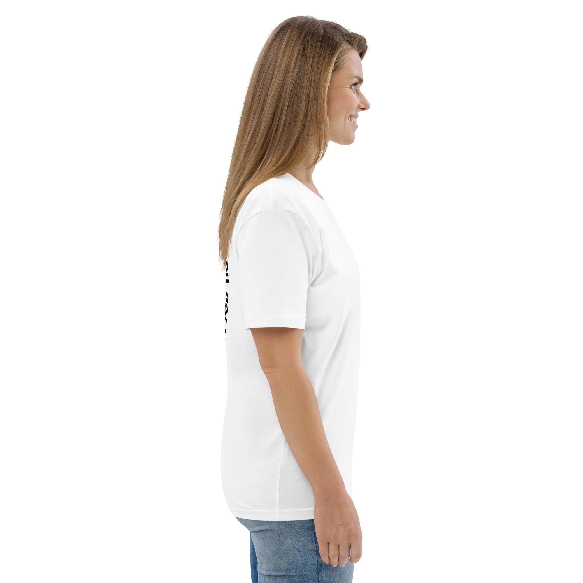 Smile God Loves You Unisex Organic Cotton T-shirt - Image 84