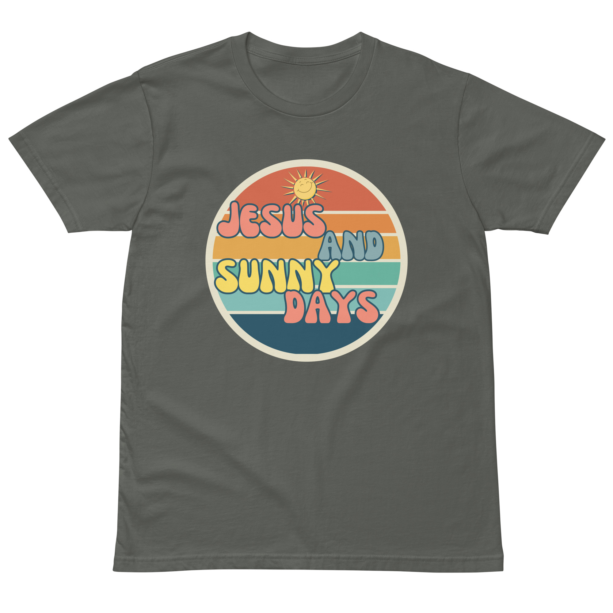Jesus and Sunny Days Retro Graphic Unisex Tee - Image 12