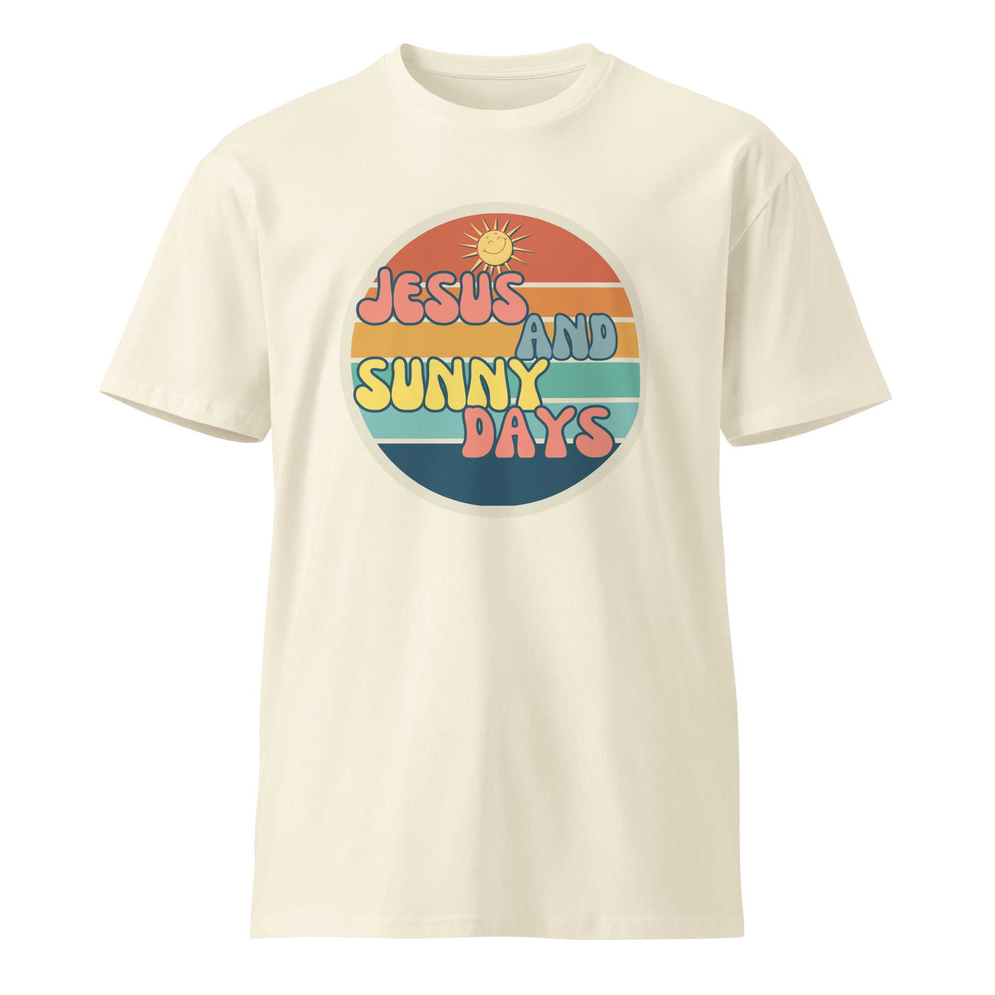 Jesus and Sunny Days Retro Graphic Unisex Tee - Image 11