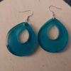 Light blue retro earrings