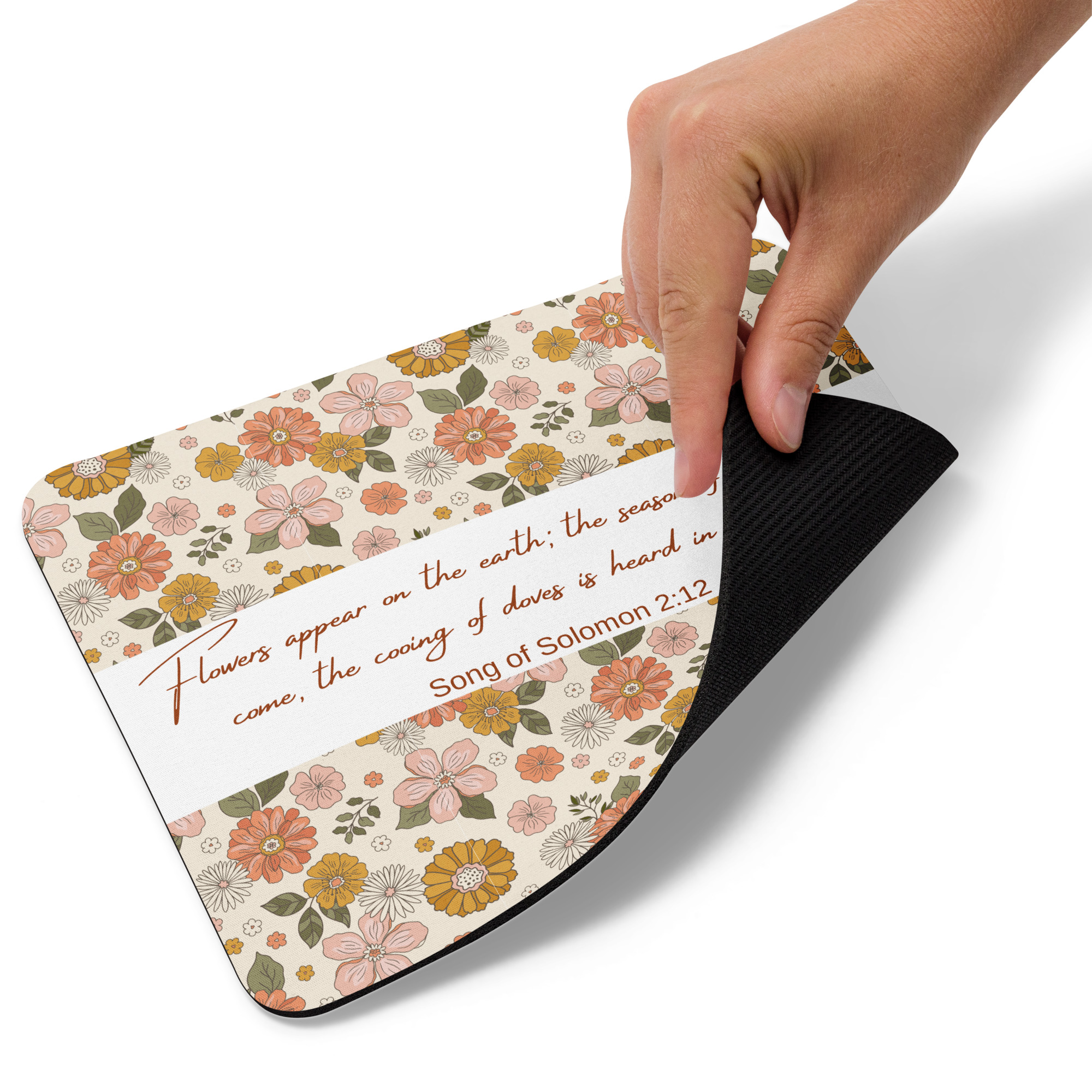 Flowers Appear In The Earth Christian Themed Mouse Pad - Image 2