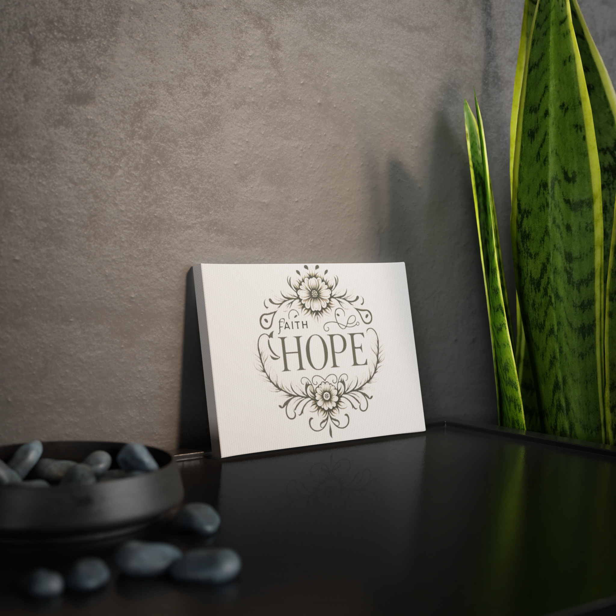 Faith Hope Canvas Photo Tile