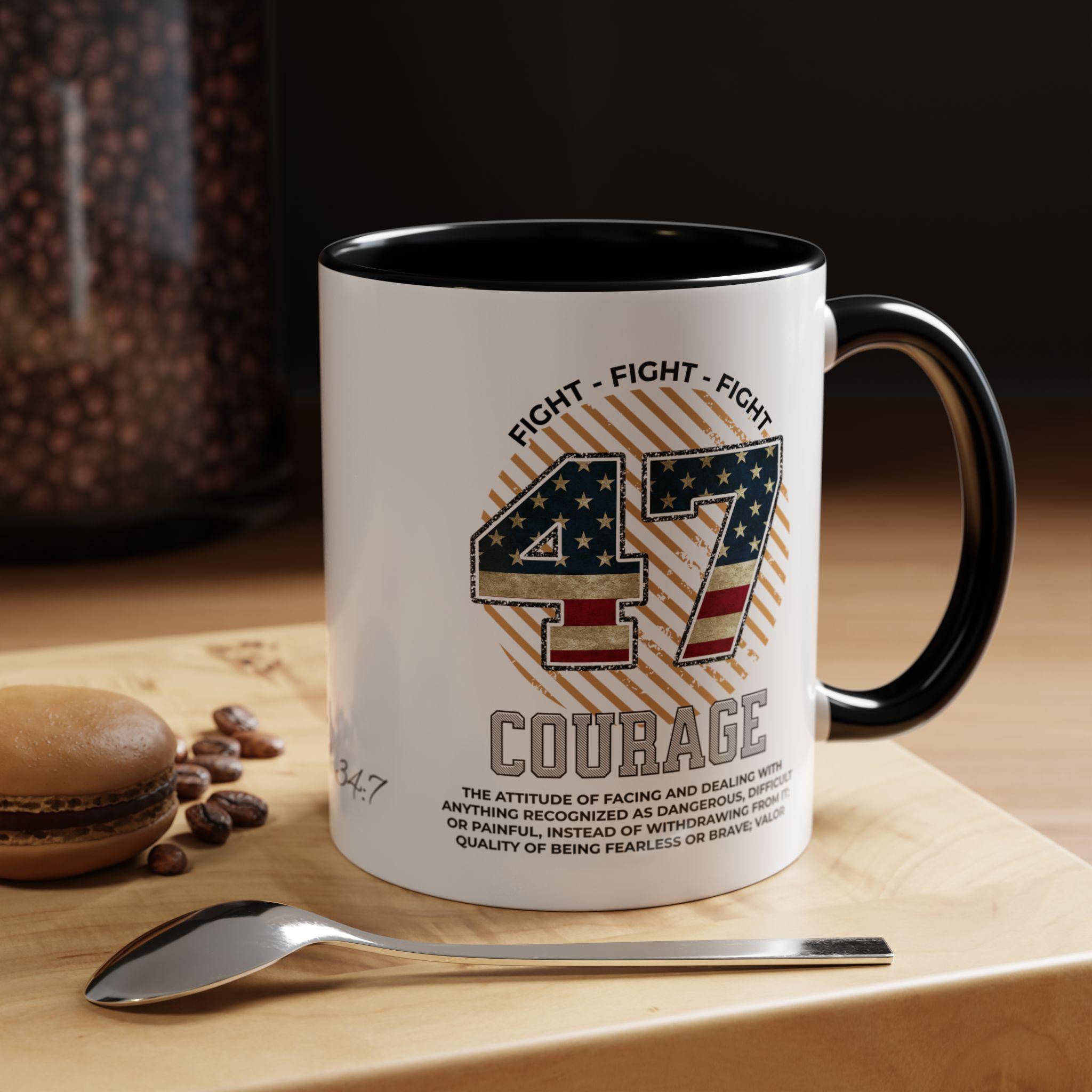 Psalm 34:7 | Courage | Christian Mug | Christian Gifts | Coffee Drinker Gifts | Coffee Lover Gift | Scripture Mug - Image 6