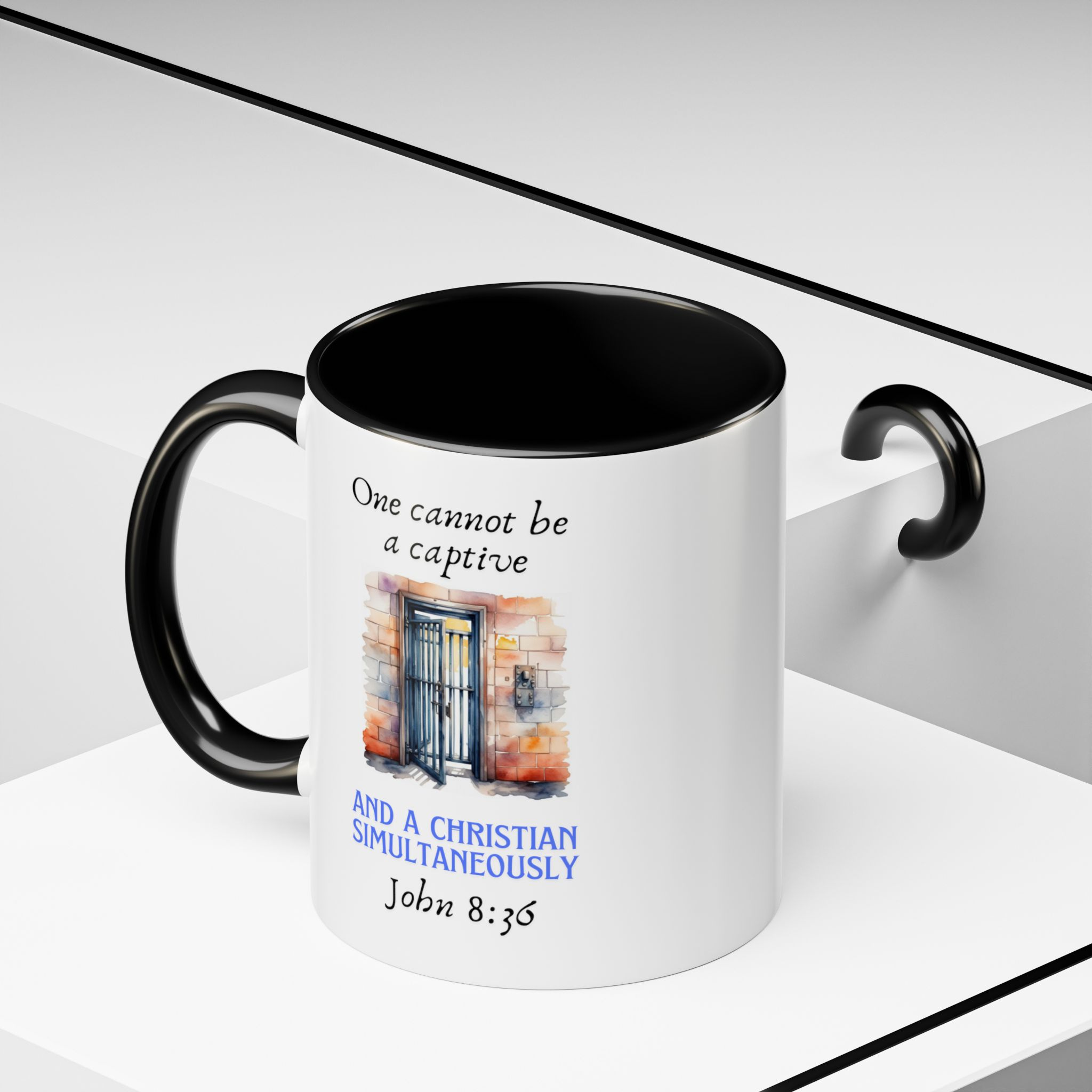 John 8:32 | NIV | Religious Coffee Mug | Christian Mug | Christian Gifts | Coffee Drinker Gifts | Coffee Lover Gift | Personalized Mug - Image 5