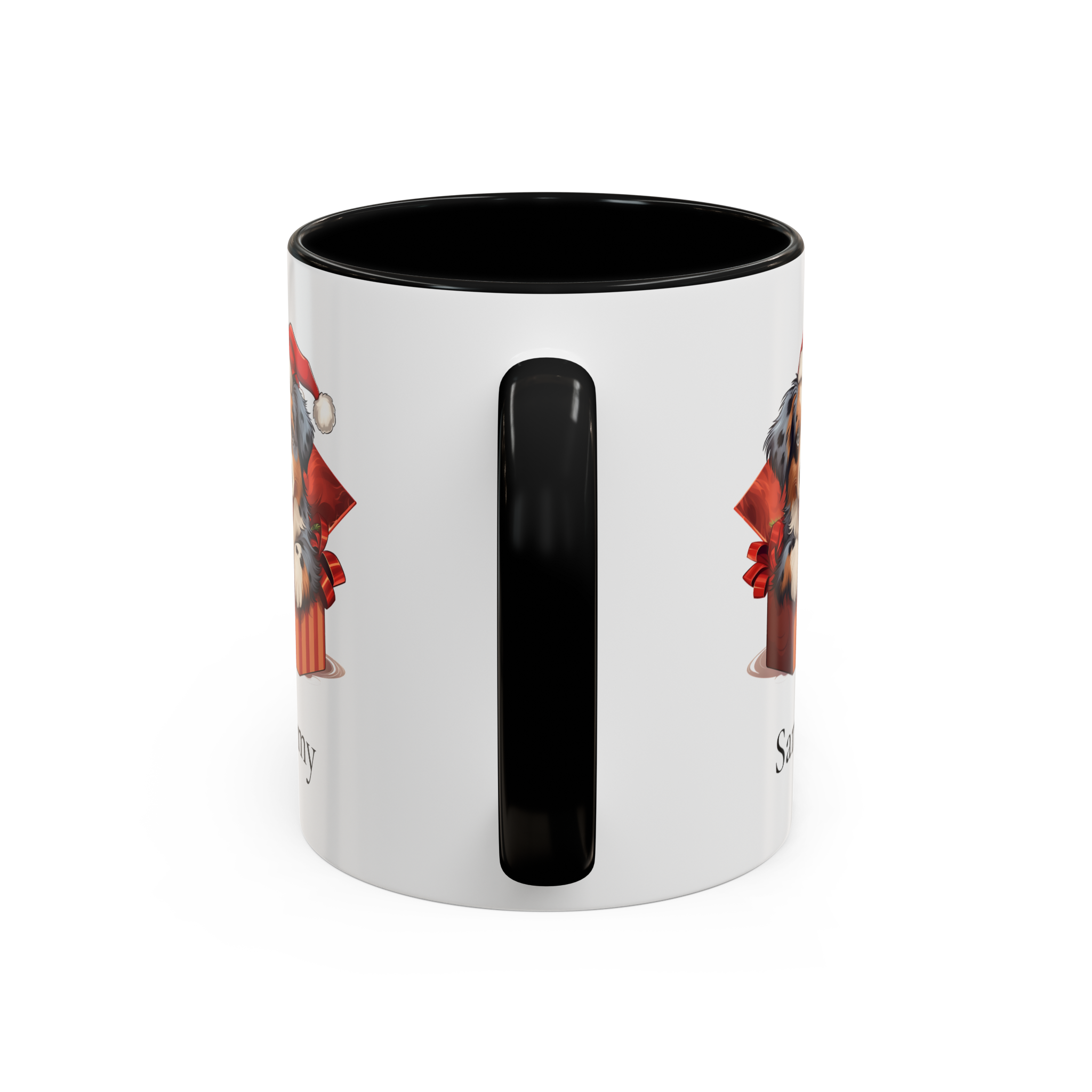 Christmas Australian Shepherd Dog Gift Box Coffee Mug Personalized with Your Pet's Name - Image 3