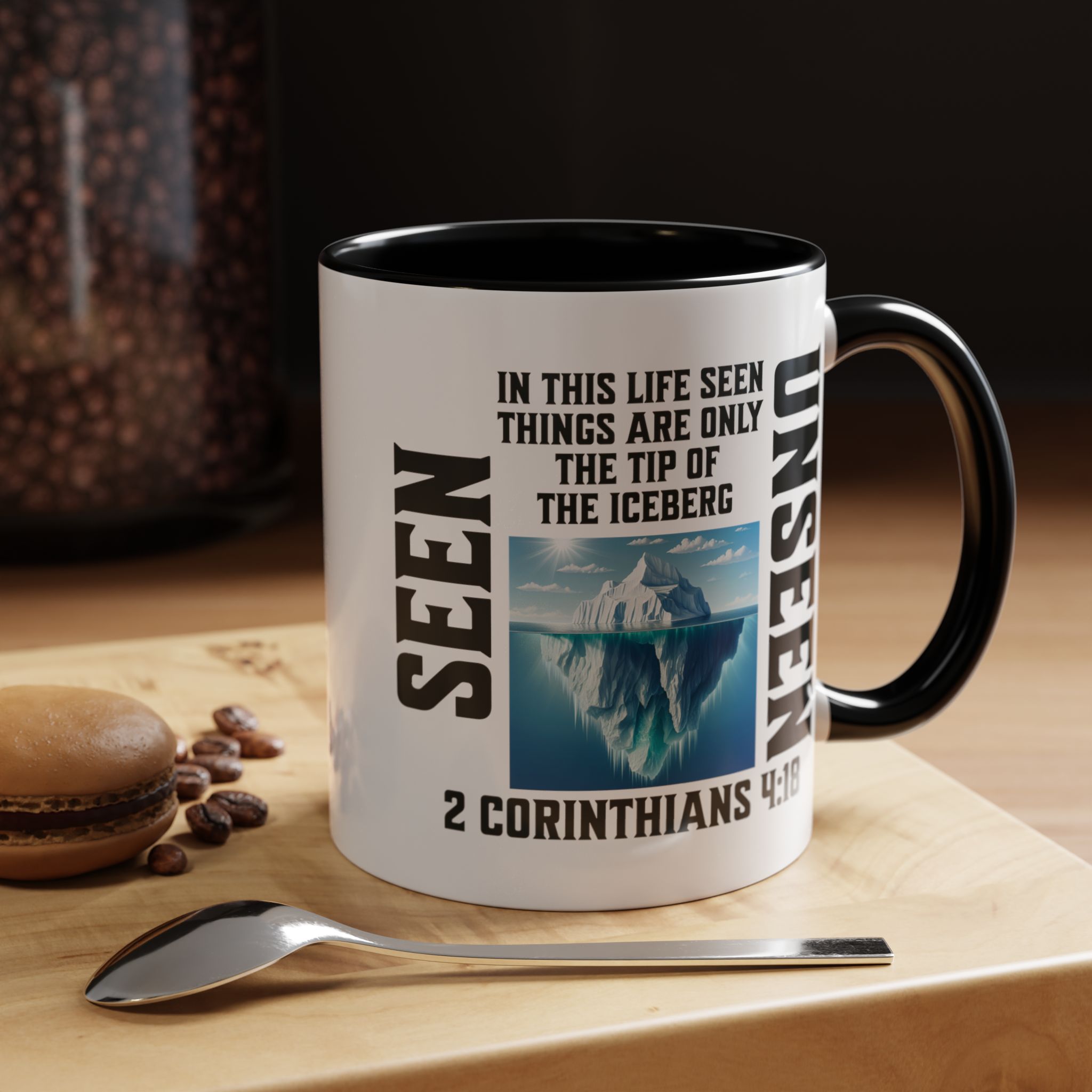 2 Corinthians 4:18 | NKJV | Christian Mug | Christian Gifts | Coffee Drinker Gifts | Coffee Lover Gift | Scripture Mug - Image 4