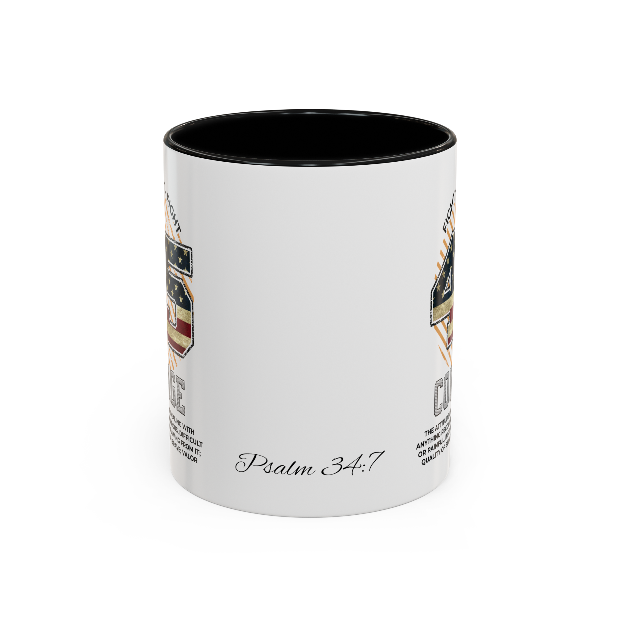 Psalm 34:7 | Courage | Christian Mug | Christian Gifts | Coffee Drinker Gifts | Coffee Lover Gift | Scripture Mug - Image 4