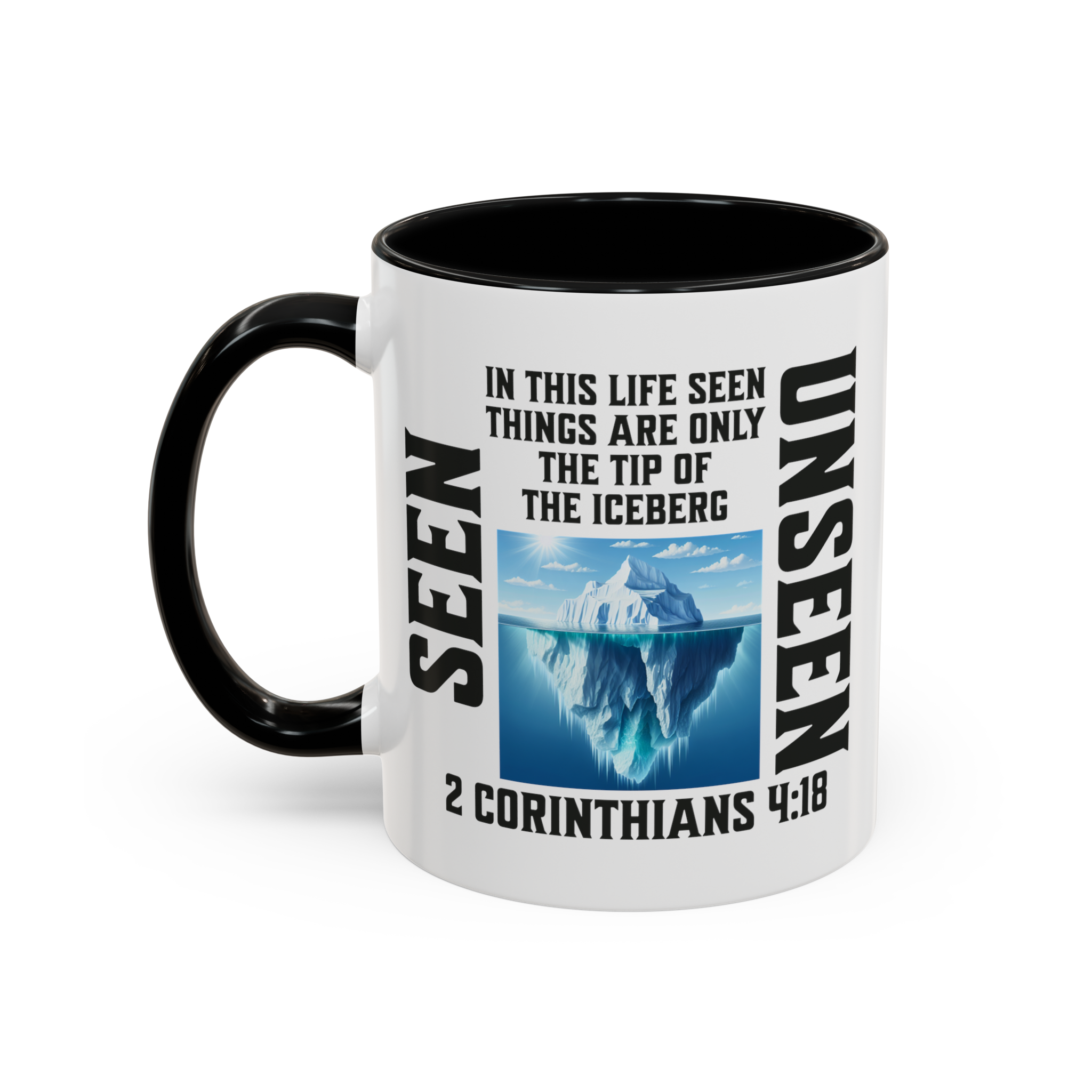 2 Corinthians 4:18 | NKJV | Christian Mug | Christian Gifts | Coffee Drinker Gifts | Coffee Lover Gift | Scripture Mug