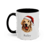 Christmas Golden Retriever Dog Coffee Mug Personalized with Your Pet's Name