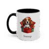 Christmas Beagle Dog Gift Box Coffee Mug Personalized with Your Pet's Name