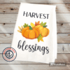 Harvest Blessings Waffle Design Kitchen Towel