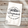 Waymaker Isaiah Scripture Waffle Design Kitchen Towel