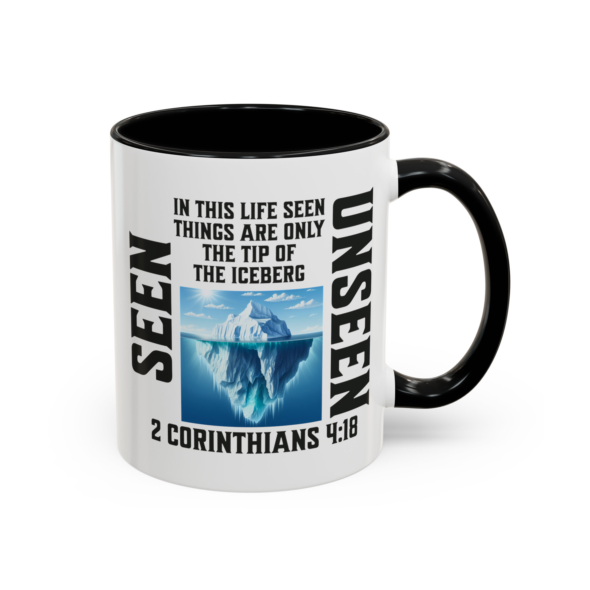 2 Corinthians 4:18 | NKJV | Christian Mug | Christian Gifts | Coffee Drinker Gifts | Coffee Lover Gift | Scripture Mug - Image 2