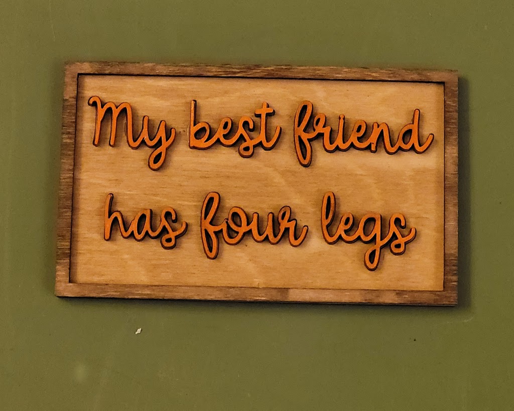 Wooden Four-Legged Best Friend Decor