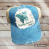 Perfectly Imperfect Butterfly 2 Corinthians 12:9 Frayed Hat