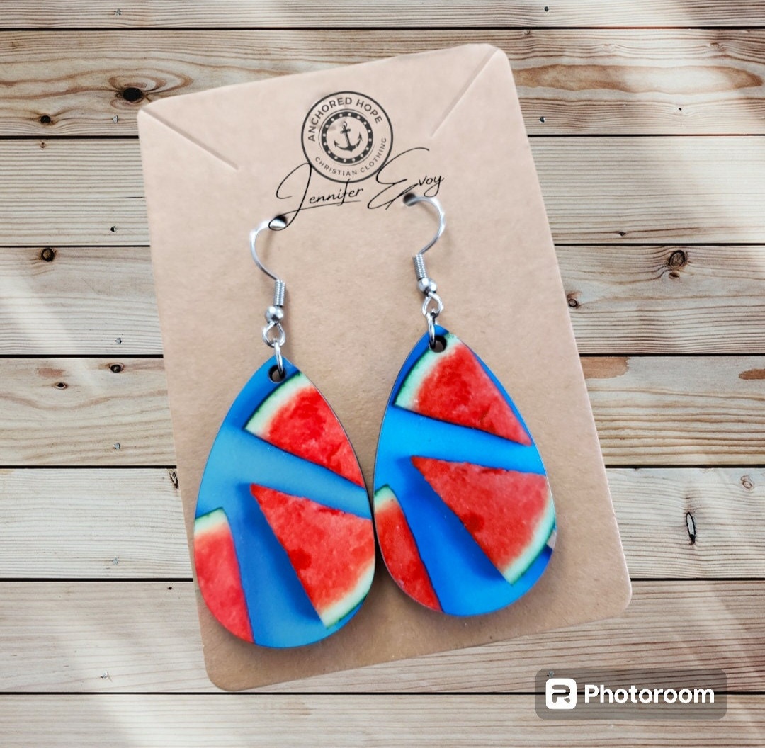 Watermelon Dangle Earrings