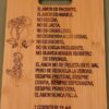 Spanish Engraved Bamboo Cutting Board