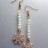 Icicle Snowflake Dangle Earrings