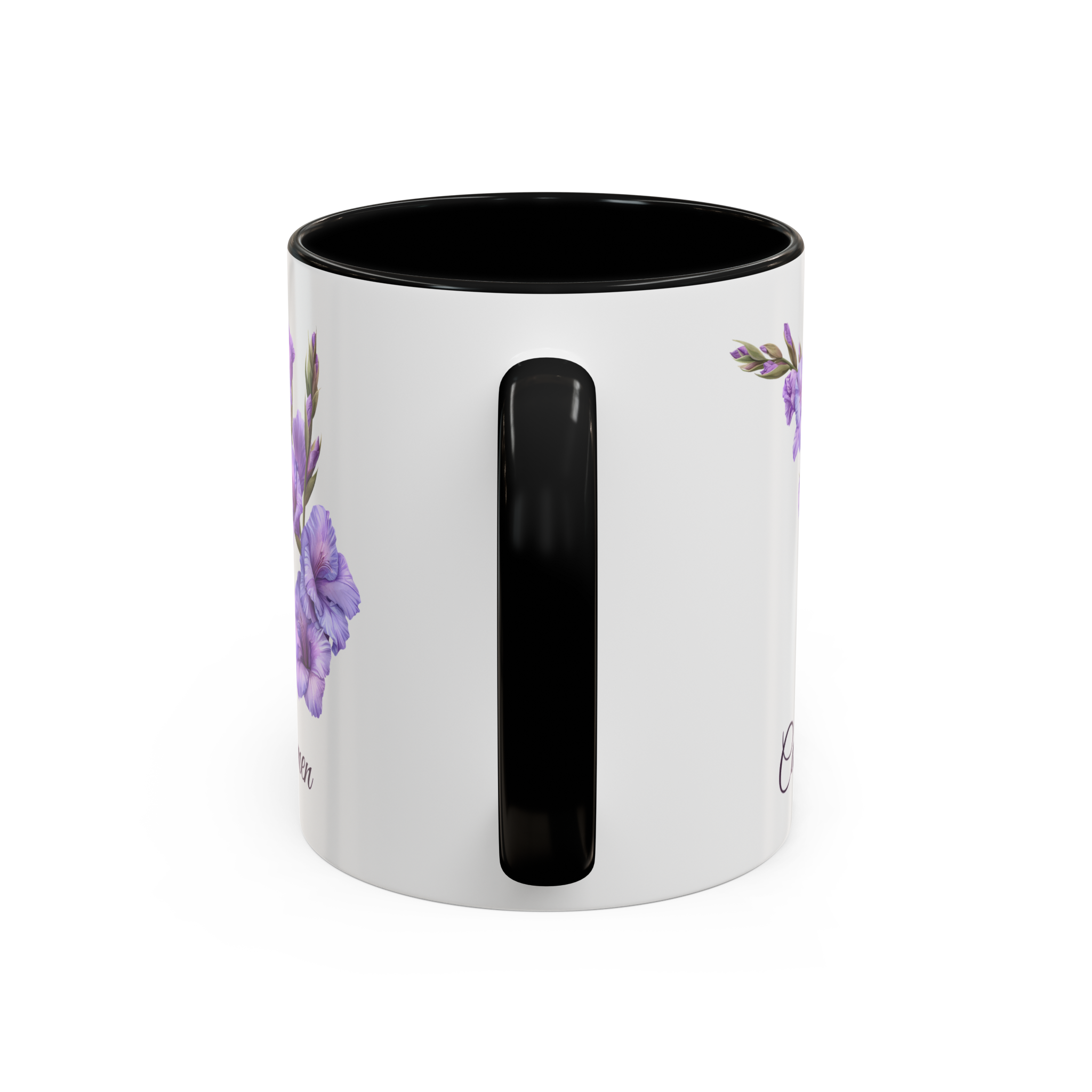 August Gladiola Birth Month Flower Mug Personalized With Any Name - Image 6