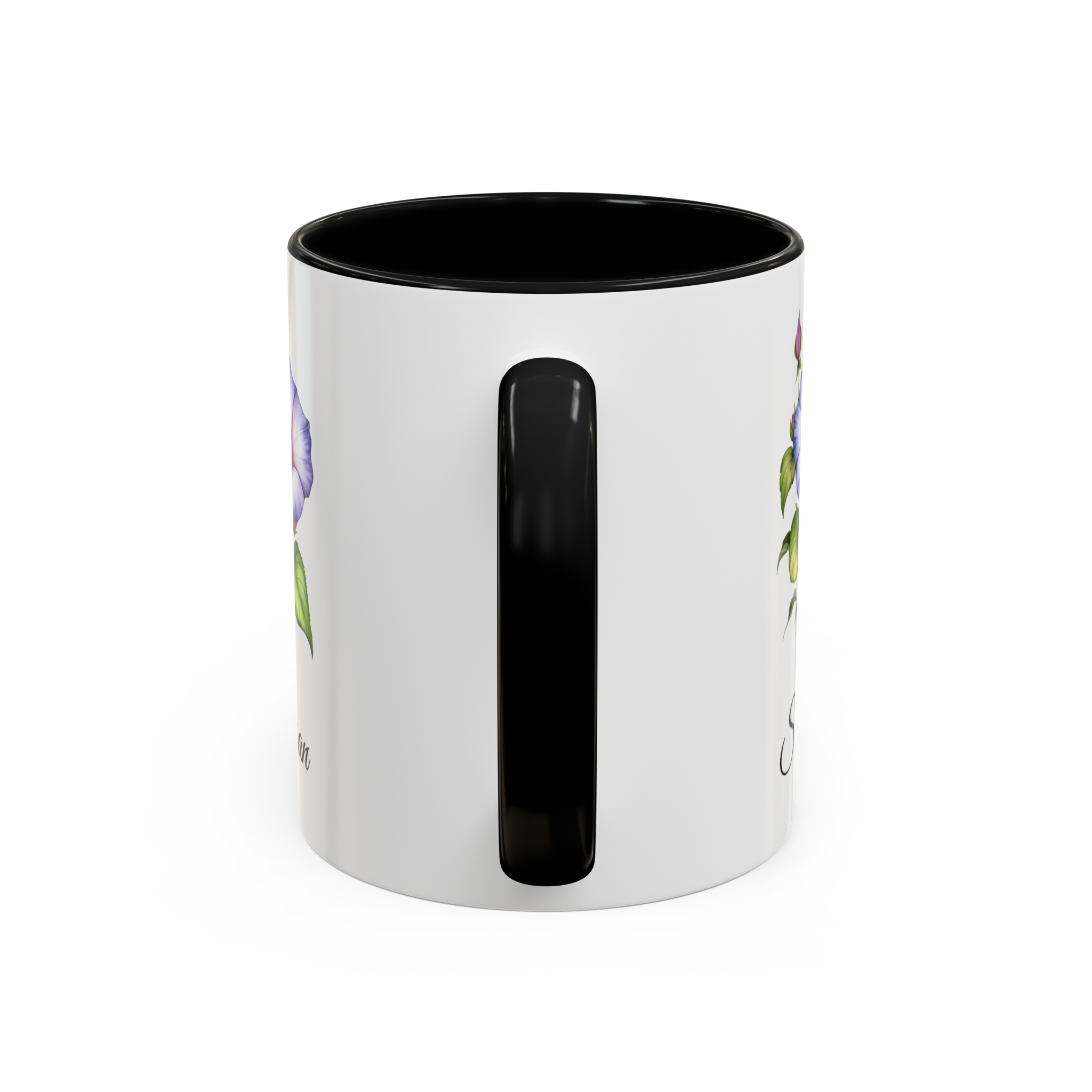 September Morning Glory Birth Month Flower Mug Personalized With Any Name - Image 4