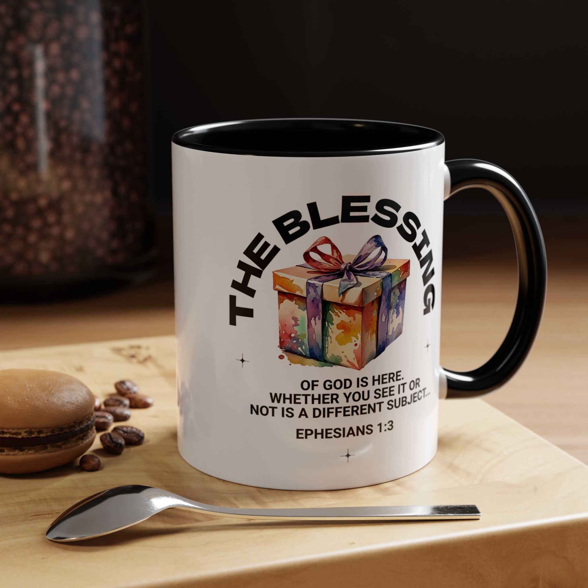 The Blessing Of God Is Ours - Ephesians 1:3 Gift Coffee Mug - Image 6
