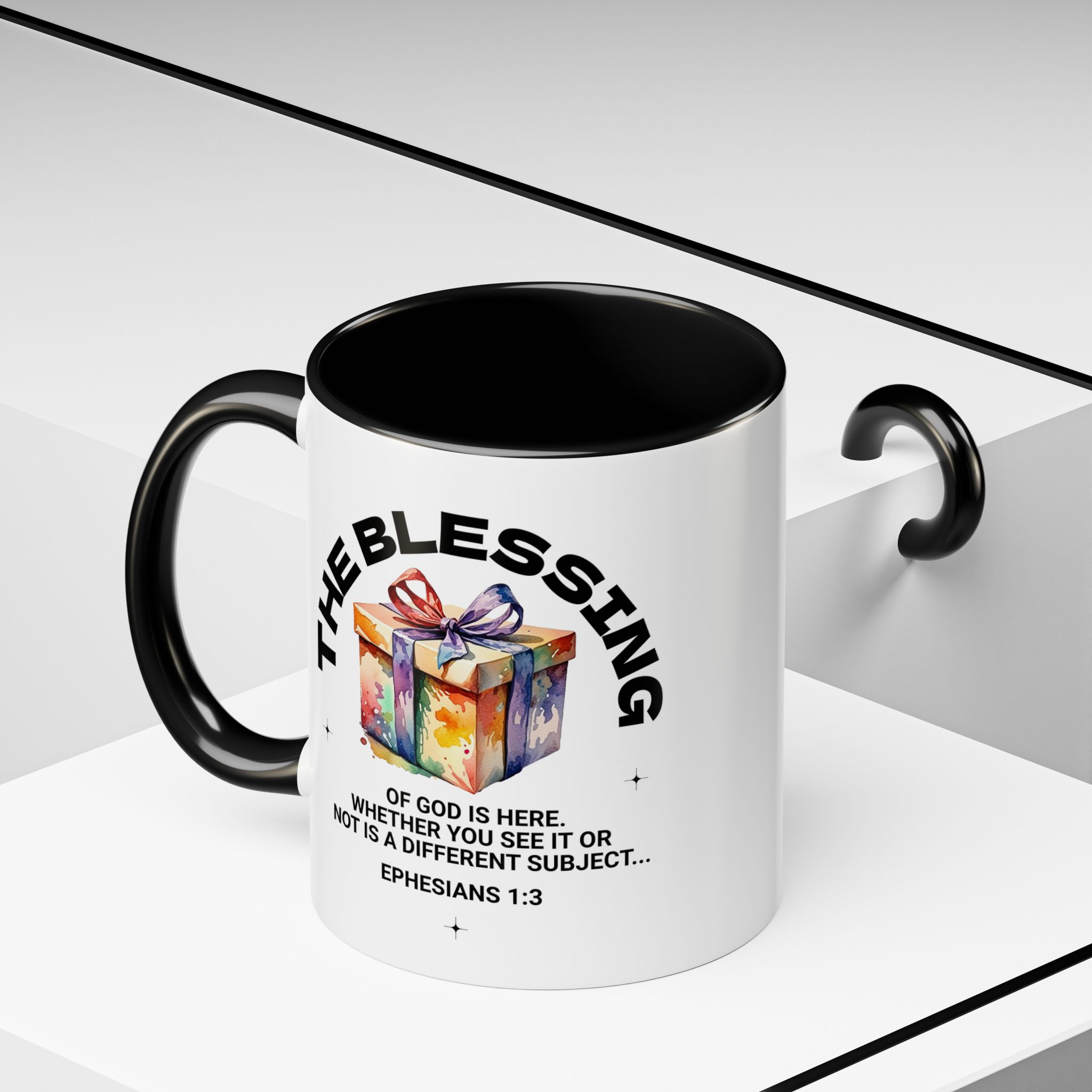 The Blessing Of God Is Ours - Ephesians 1:3 Gift Coffee Mug - Image 5