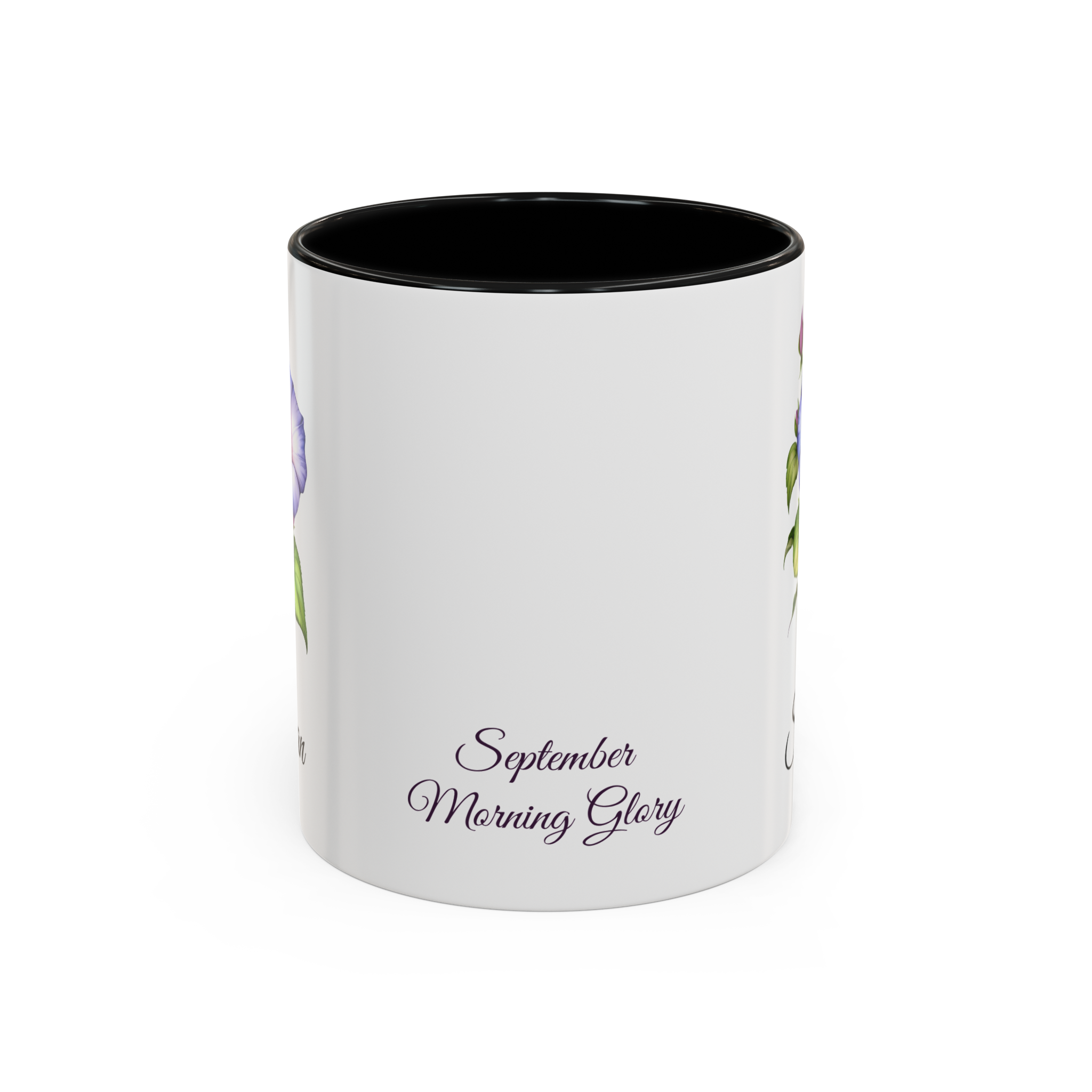 September Morning Glory Birth Month Flower Mug Personalized With Any Name - Image 2