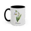 January Snowdrop Birth Month Flower Mug Personalized With Any Name