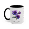 February Violets Birth Month Flower Mug Personalized With Any Name