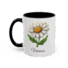 April Daisy Birth Month Flower Mug Personalized With Any Name