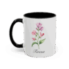 April Sweet Pea Birth Month Flower Mug Personalized With Any Name