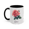 June Rose Birth Month Flower Mug Personalized With Any Name