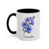July Larkspur Birth Month Flower Mug Personalized With Any Name