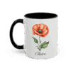 August Poppy Birth Month Flower Mug Personalized With Any Name