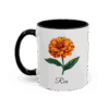 October Marigold Birth Month Flower Mug Personalized With Any Name