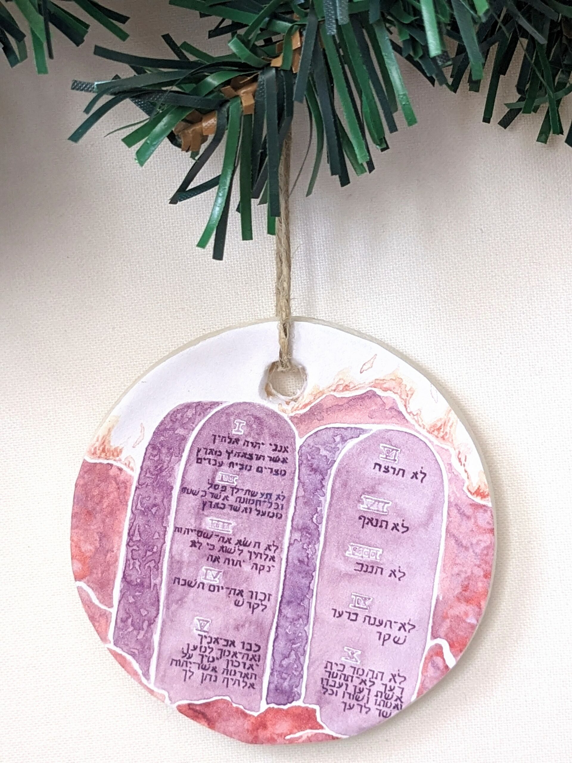 Ten Commandments Jesse Tree Ornament - Image 4