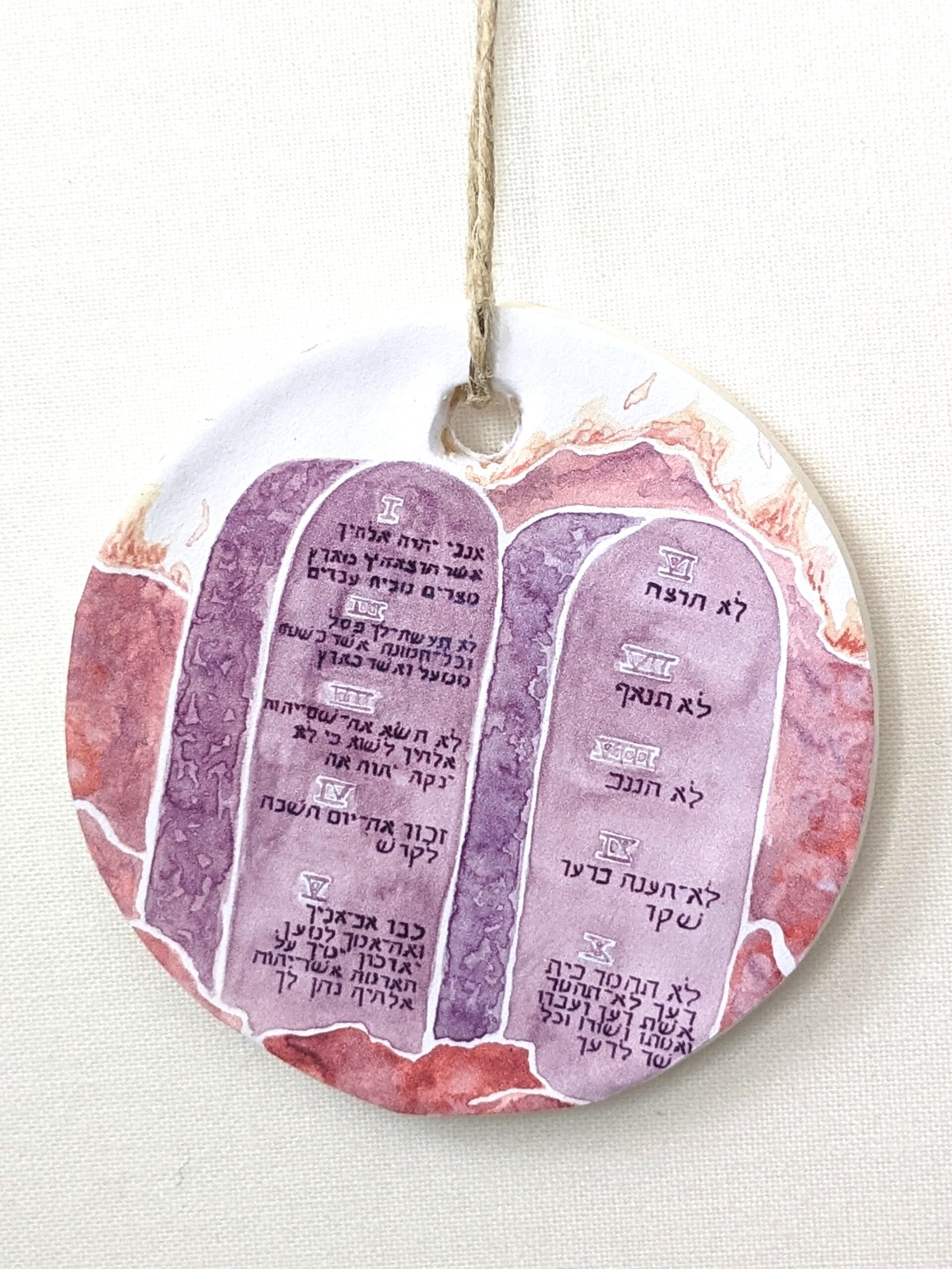 Ten Commandments Jesse Tree Ornament - Image 2
