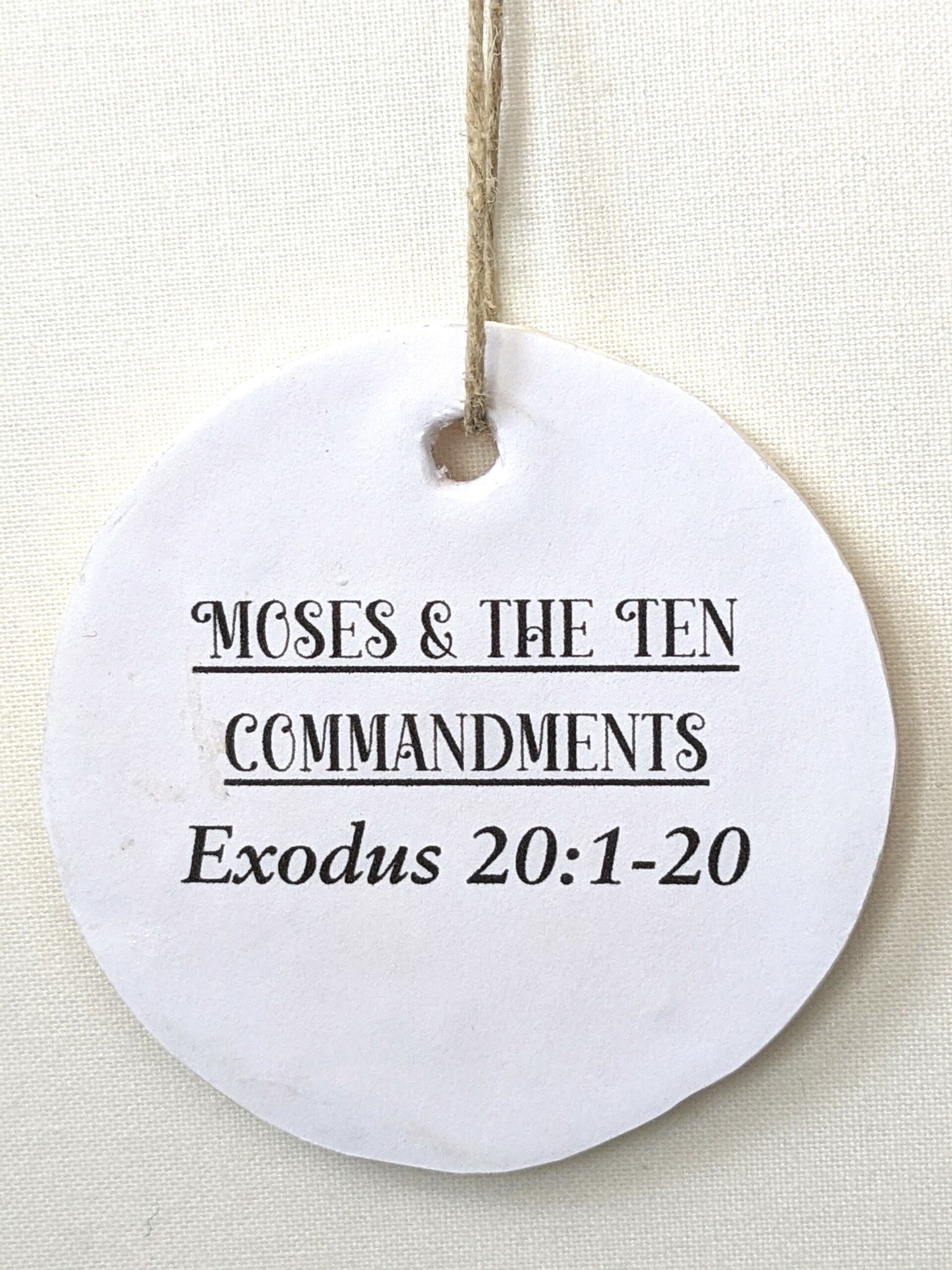 Ten Commandments Jesse Tree Ornament - Image 3