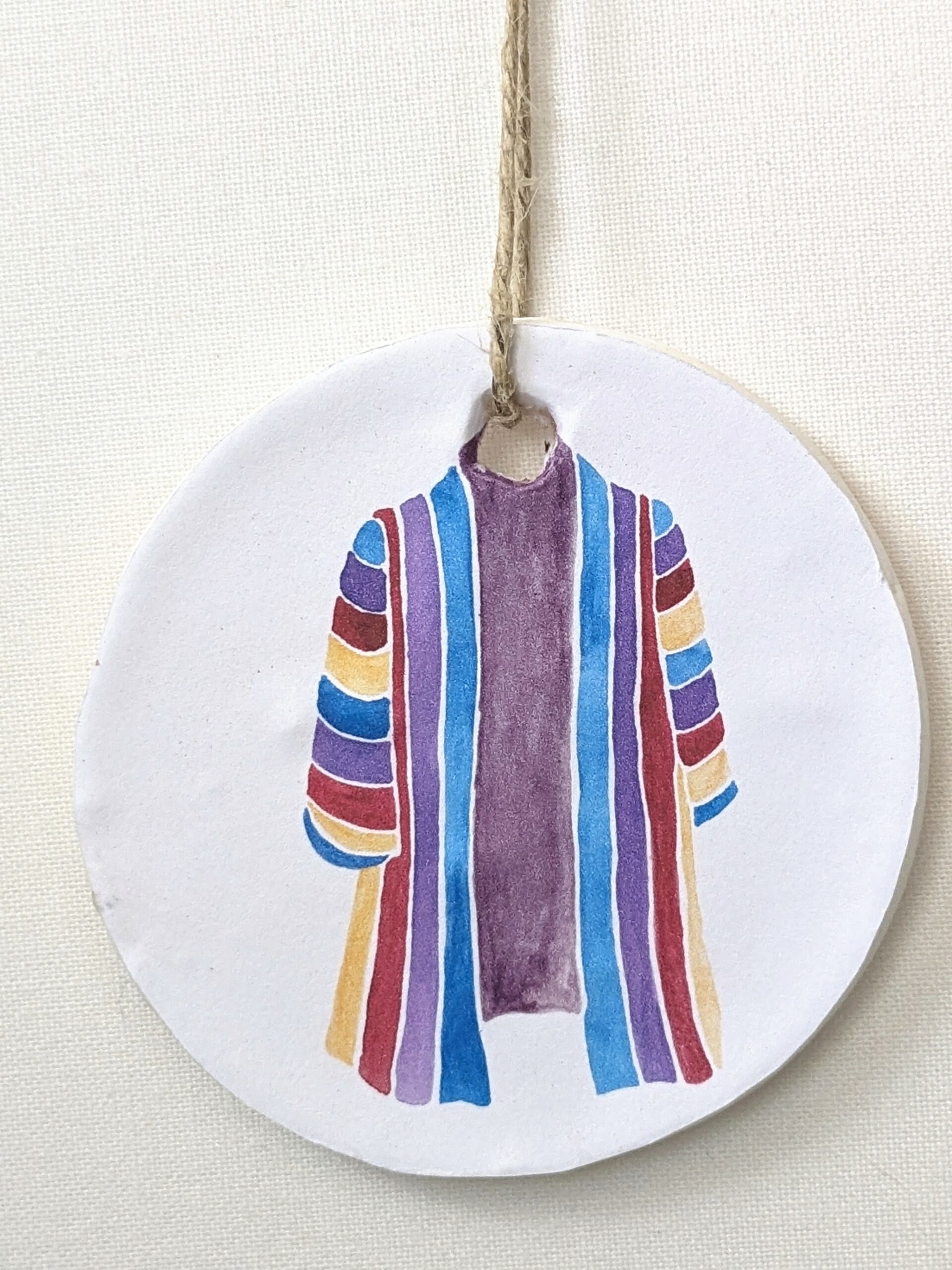 Joseph and the Coat of Many Colors Jesse Tree Ornament - Image 2