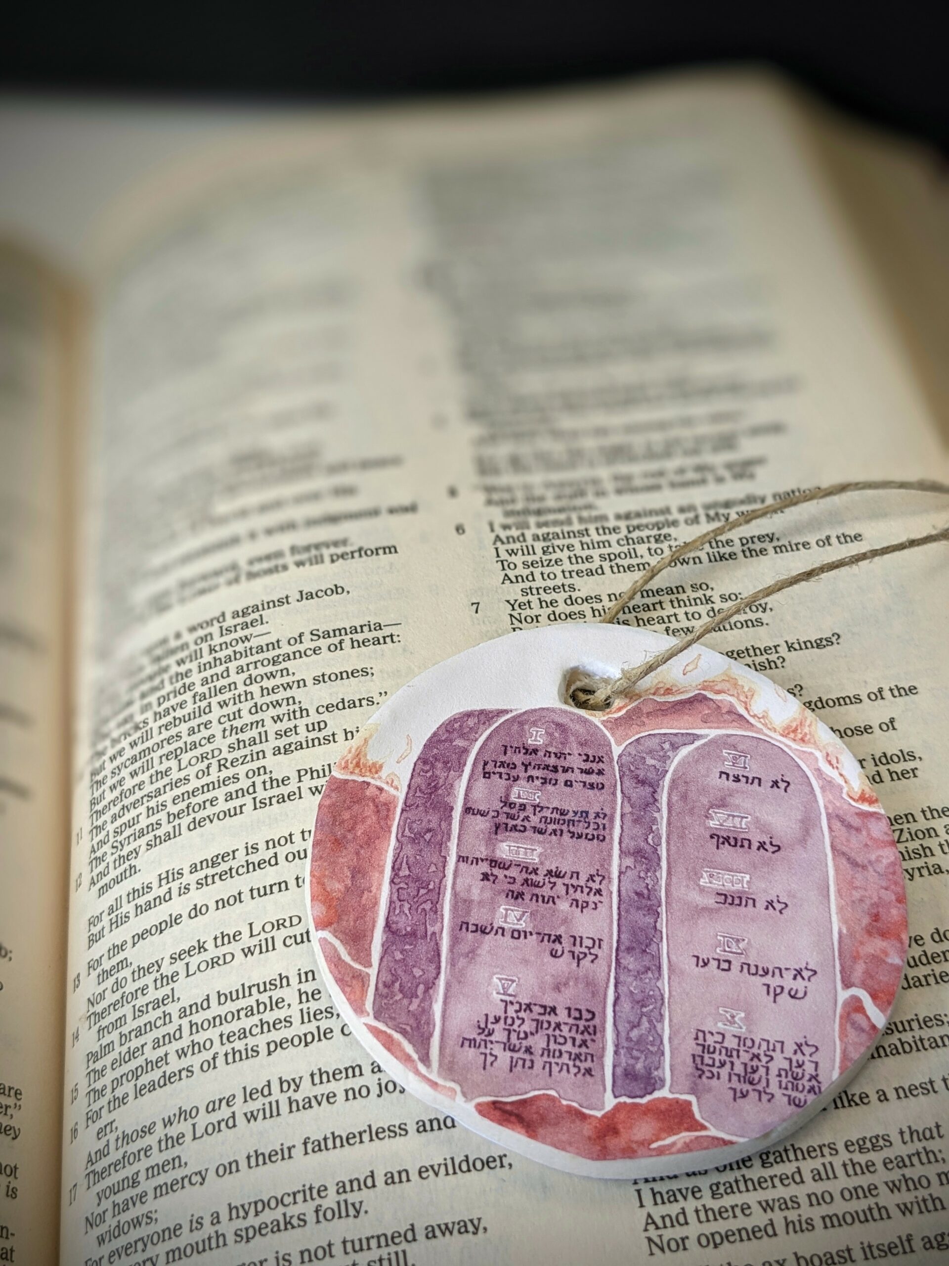 Ten Commandments Jesse Tree Ornament