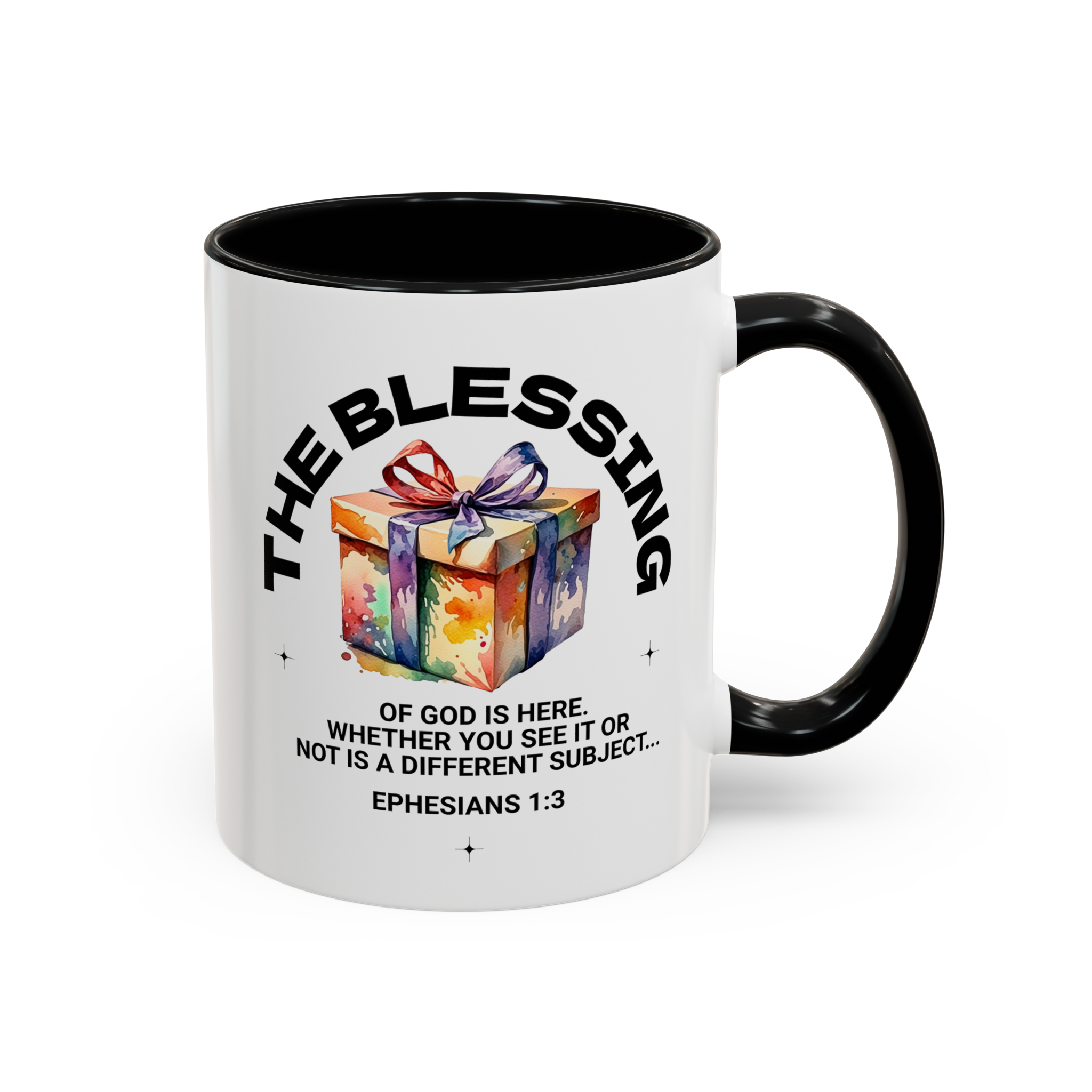 The Blessing Of God Is Ours - Ephesians 1:3 Gift Coffee Mug - Image 4
