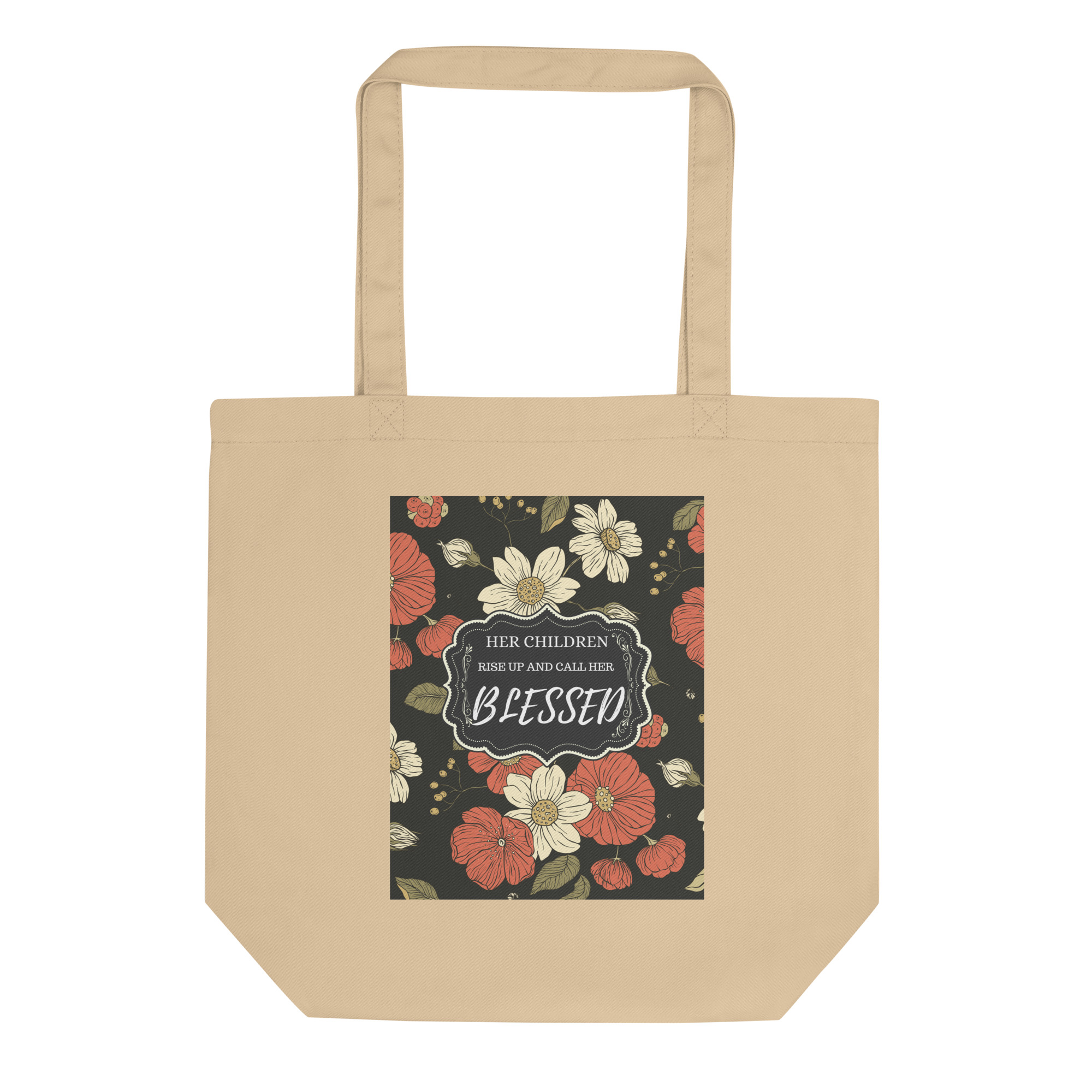 Her Children Rise Up and Call Her Blessed Eco Tote Bag - Image 3