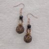 Goldtone Snowman Dangle Earrings