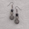 Silvertone Snowman Dangle Earrings